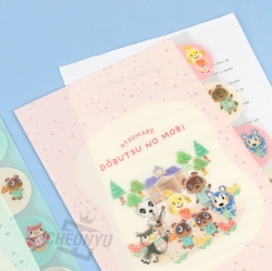 Dobutsu no mori Die Cut Clear File A4 5 Pockets