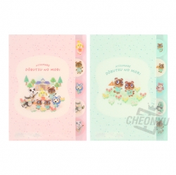 Dobutsu no mori Die Cut Clear File A4 5 Pockets
