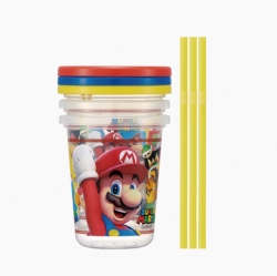 Supermario Straw Tumbler 3P set 320ml