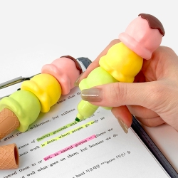 Corn Ice-cream 3 Color Highlighter Set, 16pcs