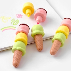 Corn Ice-cream 3 Color Highlighter Set, 16pcs