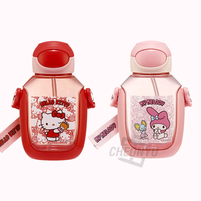 Sanrio Hide-and-seek One Touch Straw Bottle 530ml