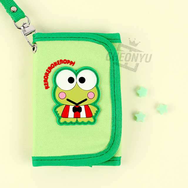 Keroppi Cute Triple-Fold Neck Wallet
