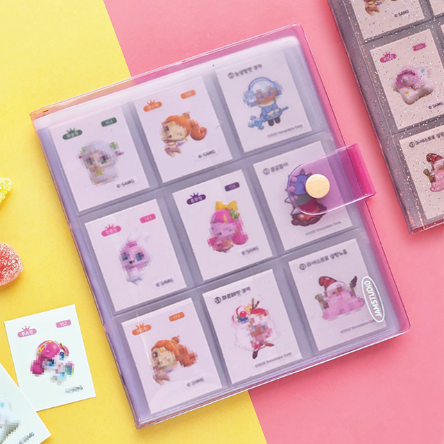 Tiny seal sticker binder