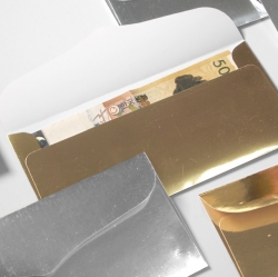 Gold Silver Allowance Envelope 10 sheets (Sticker color random)