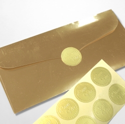 Gold Silver Allowance Envelope 10 sheets (Sticker color random)
