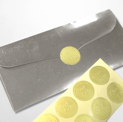 Gold Silver Allowance Envelope 10 sheets (Sticker color random)