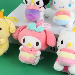 Sanrio Birthday Cake Keychain 13cm 