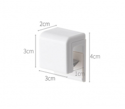 Character attachable non-perforated toothpaste rack