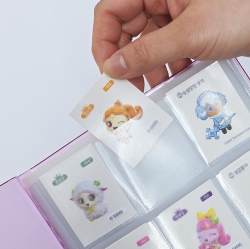 Tiny seal sticker binder