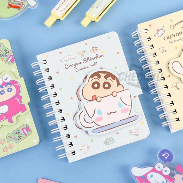 시나모롤 x 짱구는못말려 마그넷 수첩