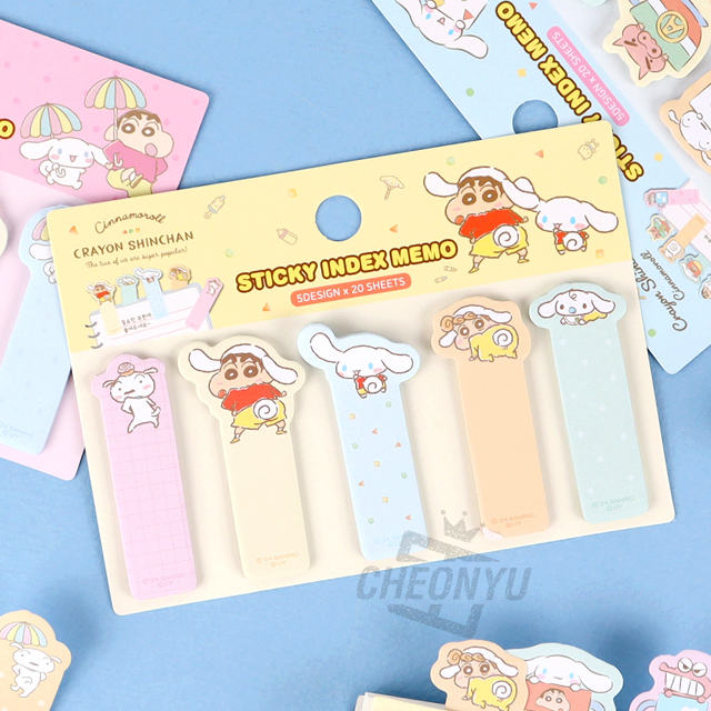 Cinnamoroll x Shinchan Sticky Index Memo