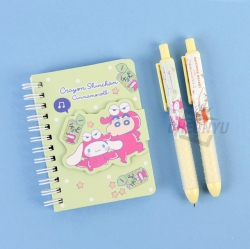 Cinnamoroll x Shinchan magnet notebook