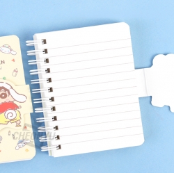 Cinnamoroll x Shinchan magnet notebook