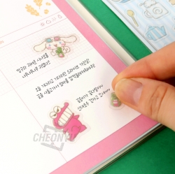 Shinchan x Cinnamoroll Transparent Sticker