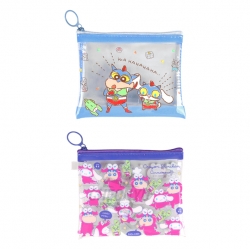 Shinchan x Cinnamoroll Transparent Slim Pouch