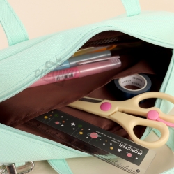 Long-tailed Tit Sturdy Handle Keyring Pencil Pouch, Random