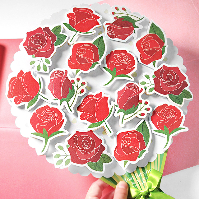 Bouquet of Roses Rolling Letter Paper