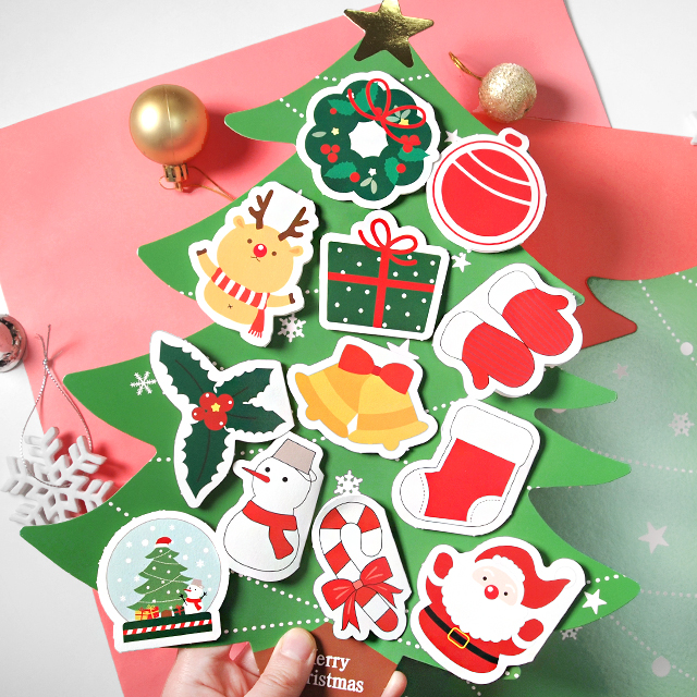 Christmas big tree rolling letter paper
