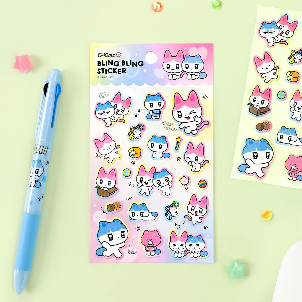 골골즈 홀로그램 스티커