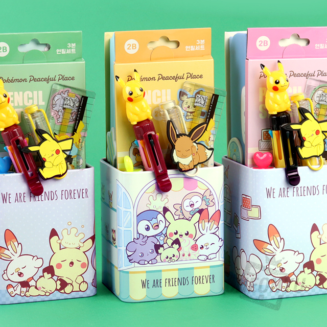 Pokemon Multi Pen Holder Stationary Set