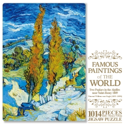 Masterpiece Jigsaw Puzzle 1014 Pieces – Poplars at Saint-Rémy (1889)