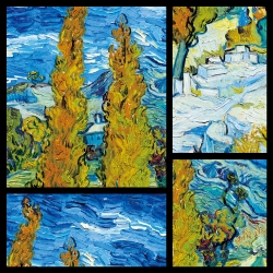 Masterpiece Jigsaw Puzzle 1014 Pieces – Poplars at Saint-Rémy (1889)