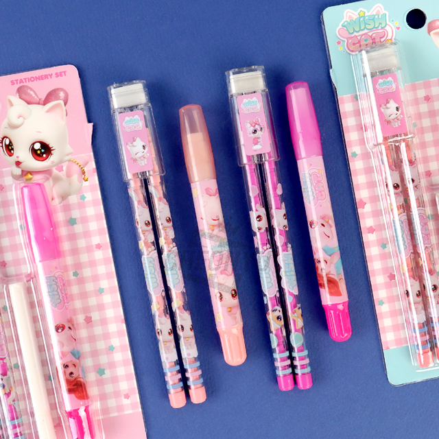 위시캣 꿀짝꿍 문구세트