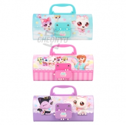 Wish Cat Double Secret Handle Pencil Case