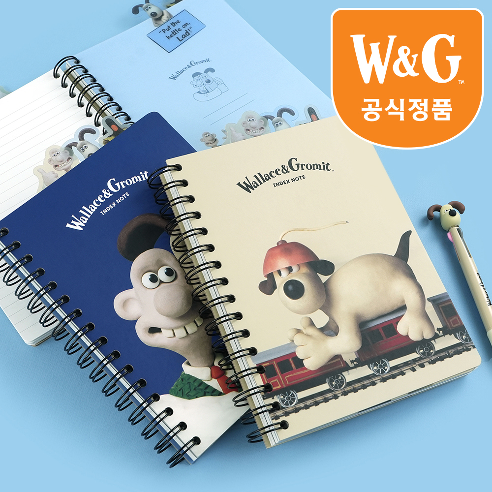 Wallace and Gromit Index Notebook