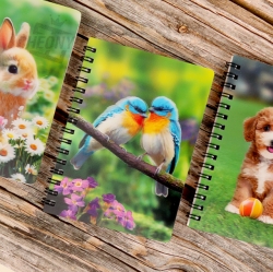 (new)fantastical 3D lenticular notebook, Random