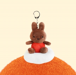 Miffy Dream Keyring Doll 13cm _Sitting Brown