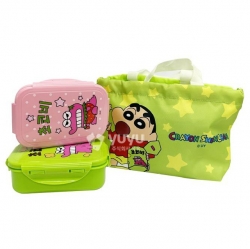 Crayon Shin-chan Picnic 2-Tier Lunch Bag Set (Chocobi)