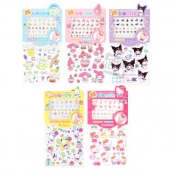 Sanrio Deco Point Tattoo Stickers, Random