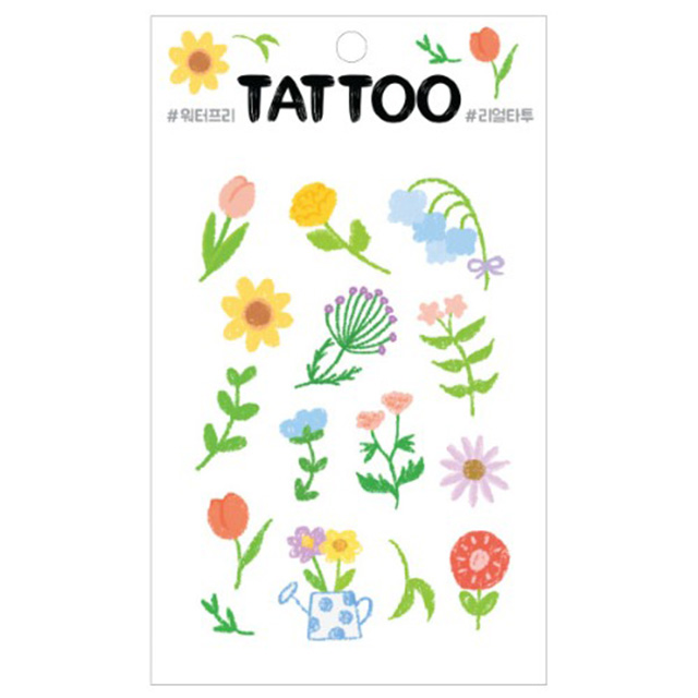 Tiny Tattoo Sticker –Pastel Flower