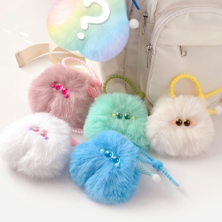 a clear-eyed mad Man Monster Random Keyring