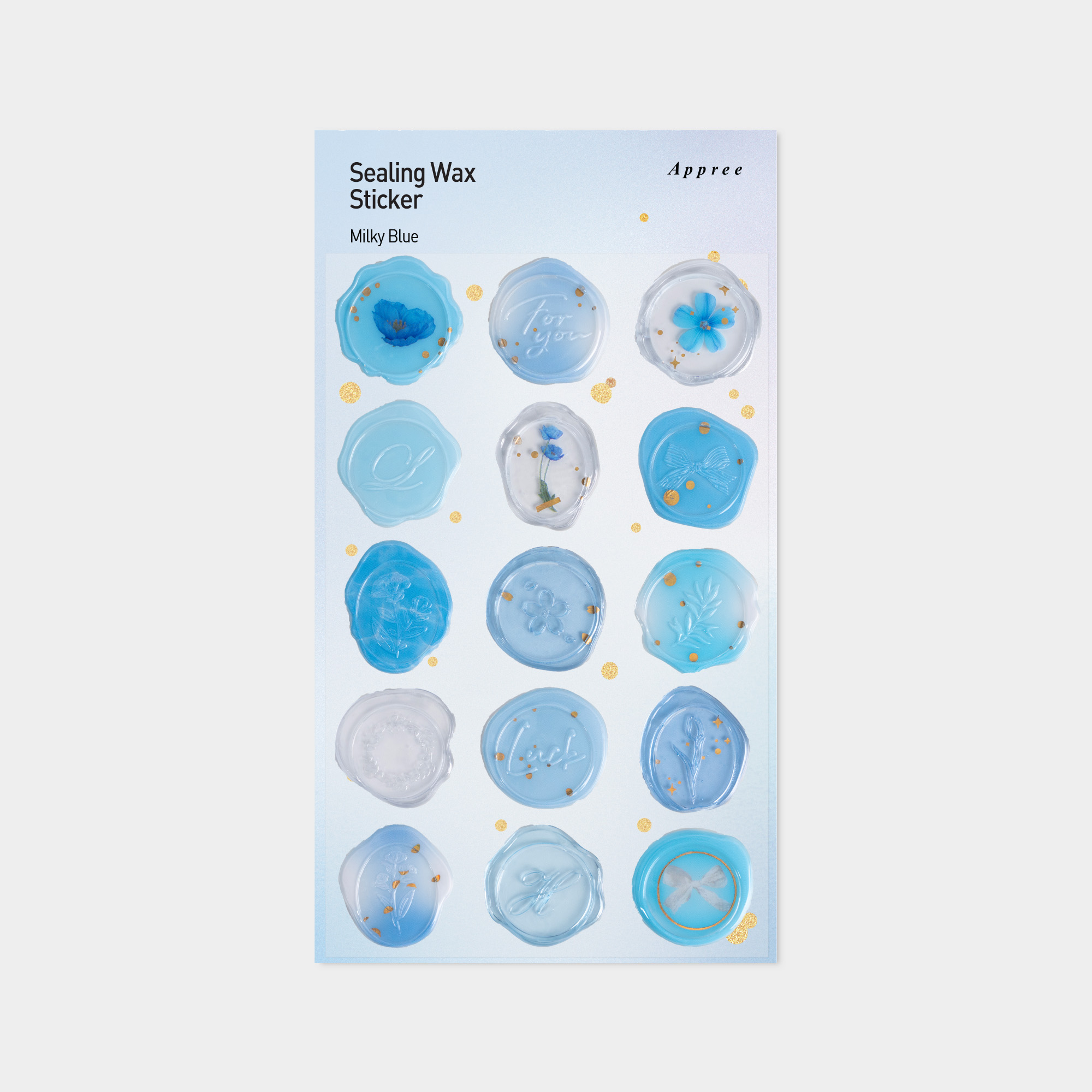 Sealing Wax sticker_Milky Blue