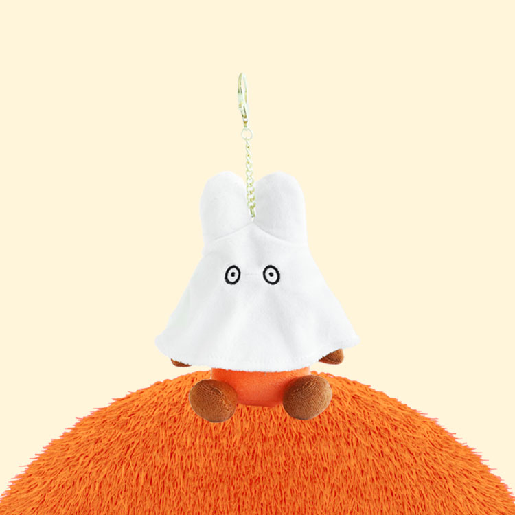 유령 미피 가방고리 인형 15cm_브라운