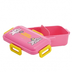 Bunny Conbini Dome-Shaped 1-Tier 4-Point Lock Lunch Box 530m