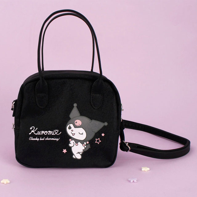 Kuromi Glitter Crossbody Bag