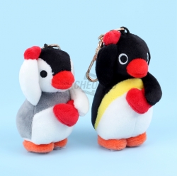 Pingu Double Heart Bag Charm 10cm