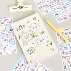 Tiny Friends Memo Faux Paper Sticker Pack (Set of 8)