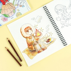 Fantasy Dream Colored Drawing