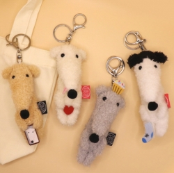 Punishment Borzoi Keyring