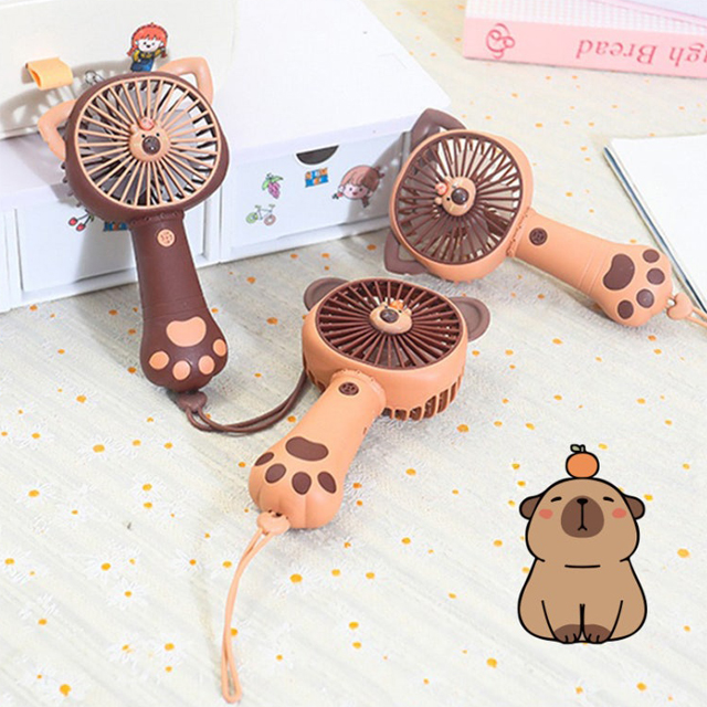 멀티 핸드 선풍기 카피바라 미니팬 (랜덤발송)