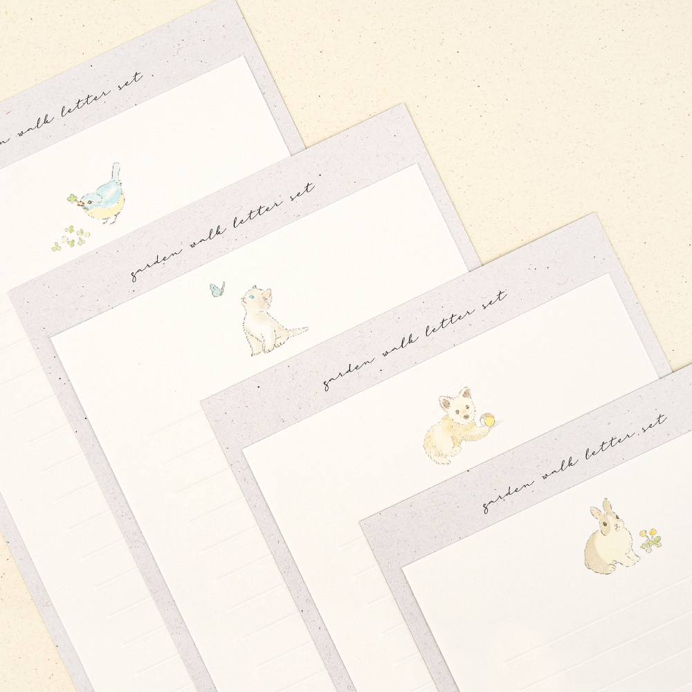 가든 워크 레터 세트 