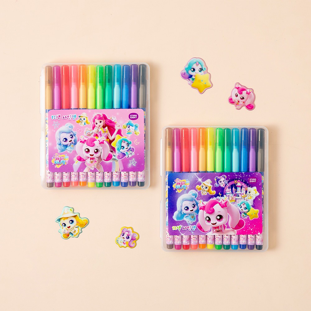 Catch Teenieping 5 12-Color Marker Pen, Random