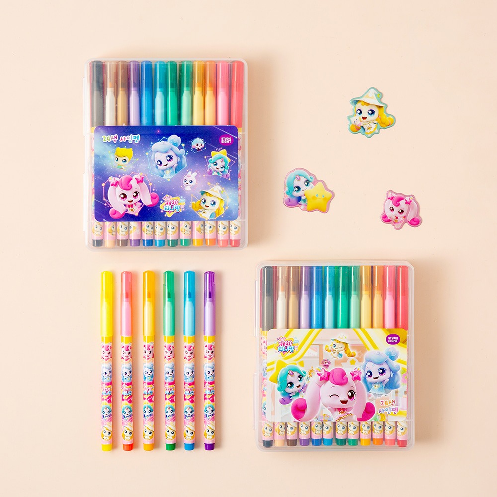 Catch Teenieping 5 24-Color Marker Pen, Random