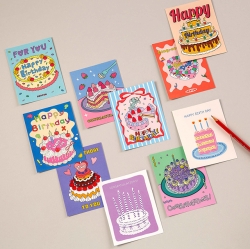 Birthday Message Card Set (11 Designs)