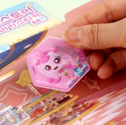 Shooting Star Catch! Teenieping Decoration Sticker Set, Random